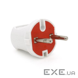 Вилка без заземлення 6А 250V A113, White, Q24