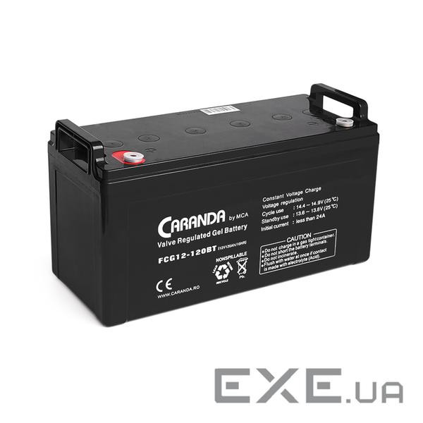 Акумуляторна батарея MCA FCG12-120BT GEL 12 V 120 Ah (331 x 174 x 214), 33 kg