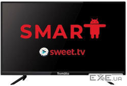 ТБ 32'' Sumato 32HTS03, LED, 1366x768, 60 Гц , Smart TV, DVB-T2/C, HDMI, USB, VESA 200x100
