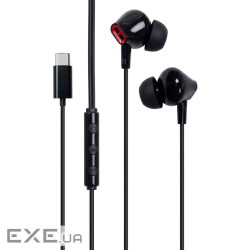Навушники Vention Echo Lite USB-C In-Ear Wired Black (GBBBAV)