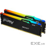 Модуль пам'яті KINGSTON FURY Beast RGB EXPO Black DDR5 5200MHz 64GB Kit 2x32GB (KF552C40BB2AK2-64)