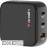 Зарядний пристрій VERBATIM Mini GaN 65W 2xUSB-C, 1xUSB-A, PD3.0, QC3.0 Black (30238)
