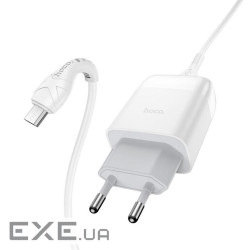 Зарядний пристрій HOCO C72Q Glorious USB QC3.0 + cable USB to Micro 5P 18W White (6931474732538)