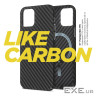 Чохол до мобільного телефона Armorstandart LikeCarbon MagCase Apple iPhone 15 Plus Black (ARM69292)