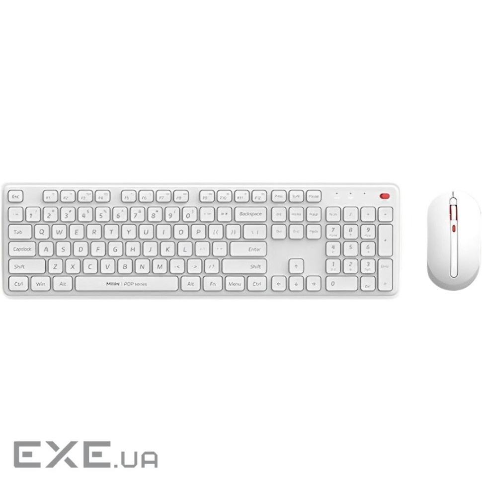 Комплект Xiaomi MiiiW Keyboard and Mouse Combo Gen 3 PB03 Wireless UA White (MW24PB03 White)