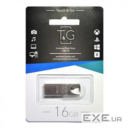 Флеш-накопичувач USB 16GB T&G 117 Metal Series Silver (TG117SL-16G)