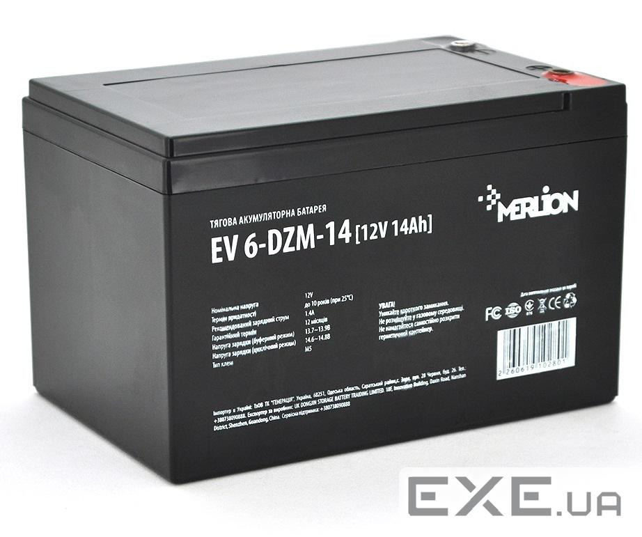 Акумуляторна батарея Merlion 12V 14AH (EV 6-DZM-14/10280) AGM