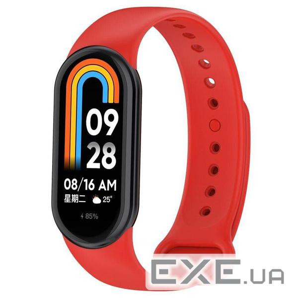 Силіконовий ремінець BeCover для Xiaomi Mi Smart Band 8 Red (709396)