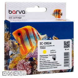 Картридж Barva Epson T0814/T0824 XL (C13T11144A10/C13T11244A10) 460ст, yellow (IC-0824)
