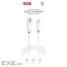 Дата кабель USB 2.0 AM to Lightning 1.0m 3A white XO (XO-CB-300UL-WH)