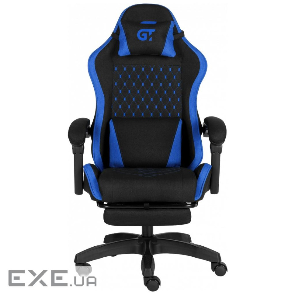 Крісло ігрове GT Racer X-2339 Black/Blue (X-2339 Fabric Black/Blue)