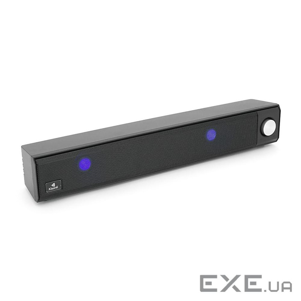 Колонка Kisonli LED-909 Bluetooth 5.0, 2х5W, 1200mAh, USB / TF / BT / FM / AUX, DC: 5V / (LED-909B)