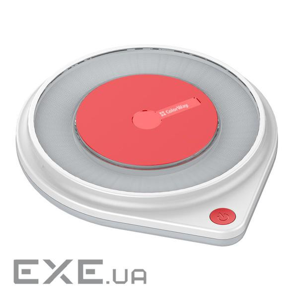 Зарядний пристрій ColorWay Qi Fast Charger (10W)& LED bedside lamp (CW-CHW20Q-WT)