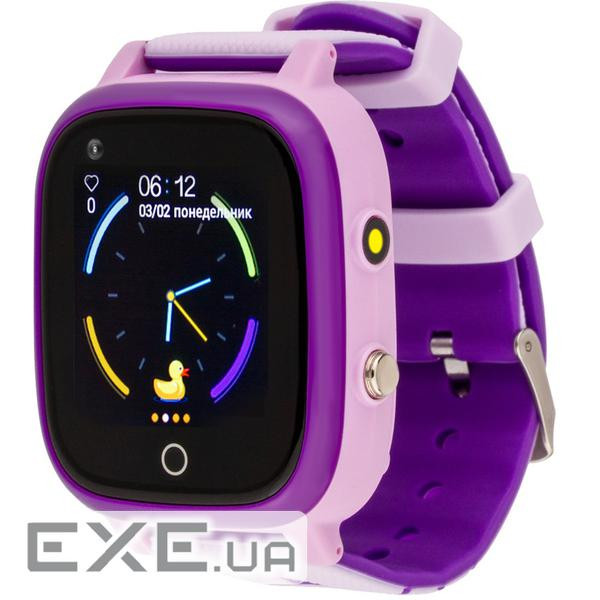 Смарт-годинник Amigo GO005 4G WIFI Kids waterproof Thermometer Purple (747019)