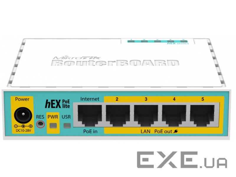 Маршрутизатор Mikrotik hEX PoE lite (RB750UPr2)