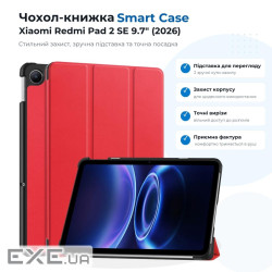 Чохол до планшета BeCover Smart Case Xiaomi Redmi Pad 2 SE 9.7" (2026) Red (715829)