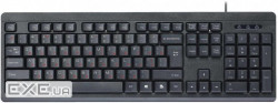 Клавіатура standard, USB, чорний (KB-112-U)