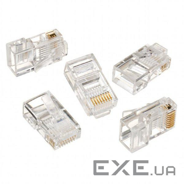 Конектор RJ45 cat.5e UTP 8P8C * 10 (позолоч. конт.) Cablexpert (LC-8P8C-001/10)