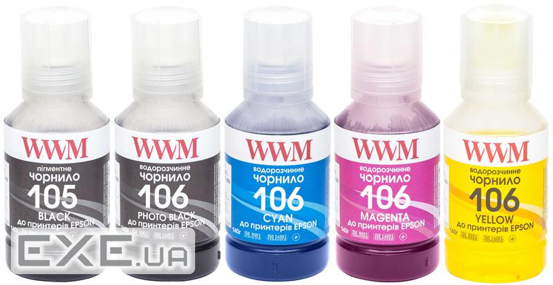 Чорнило WWM EPSON L7160/7180 5х140г BP/C/M/PB/Y (E105SET5)