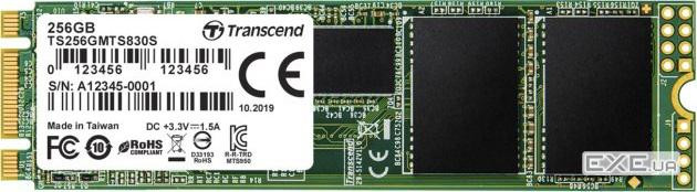 SSD TRANSCEND MTS830S 256GB M.2 SATA (TS256GMTS830S)