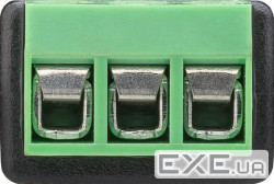 Терміналблок Terminal block-Jack 3.5mm 3pin,/F Pitch=5.0mm Screw Gold,чорний (75.07.6746-20) (75.07.6746-20)