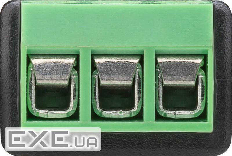 Терміналблок Terminal block-Jack 3.5mm 3pin,/F Pitch=5.0mm Screw Gold,чорний (75.07.6746-20) (75.07.6746-20)
