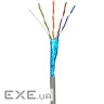 Кабель кручена пара GEAR FTP 4x2x0, 51 Cat6, CCA, для внутрішніх робіт, сірий (GEC–FTPC6CCA051305)