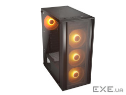 Корпус комп"ютерний Cougar MX110 RGB, чорний (MX160 RGB)