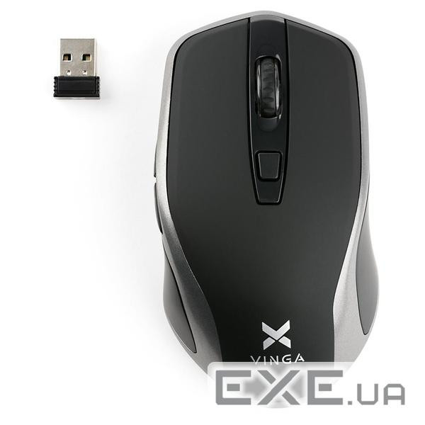 Мишка Vinga MSW-909 Silent black-grey