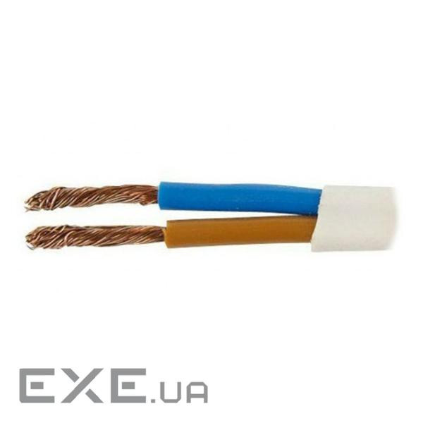 Кабель силовий ЗЗКМ 2х1.5 кв.мм гнучкий, плоский, 100м (ШВВП 2x1,5 ECG)