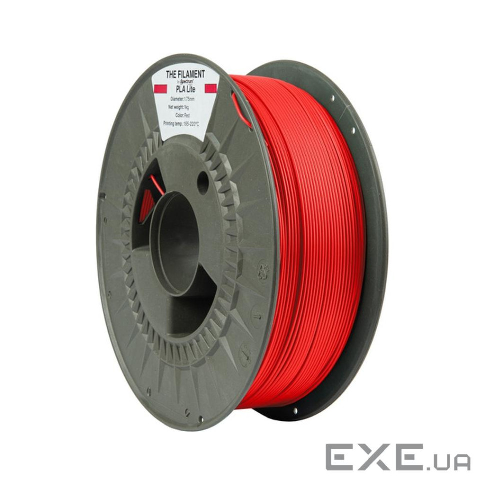 Пластик для 3D-принтера The Filament PLA Lite 1.75mm RED 1kg (TF-24219)