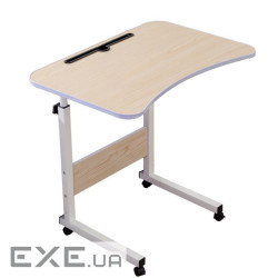 Стіл-підставка для ноутбука, приліжковий, регульована висота-70-90 см, стільни (YT-TB60Бук-White) -White)