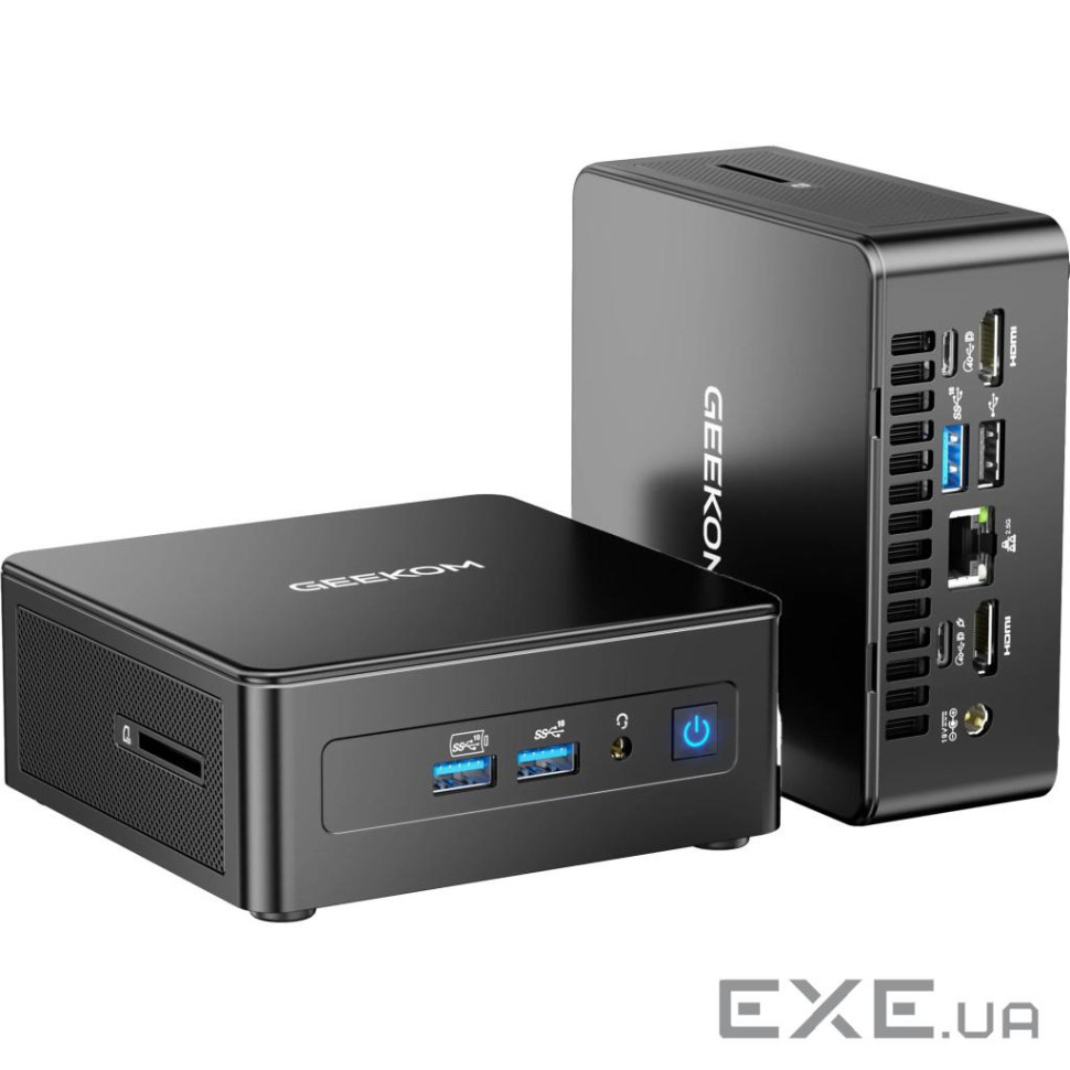 ПК GEEKOM IT15 AI Mini PC Intel® Core Ultra U9-285H, RAM 32Gb DDR5 5600 MHz SO (GMIT15U9285H-321-EU)
