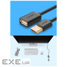 Дата кабель USB 2.0 AM/AF 3.0m US103 Black Ugreen (10317) (10317 black)