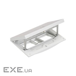 Люк до підлог коробки IP66 2,5хK45 місце 2хRJ45 Keystone, під ключ, нерж сталь (KFH201SEC/72)