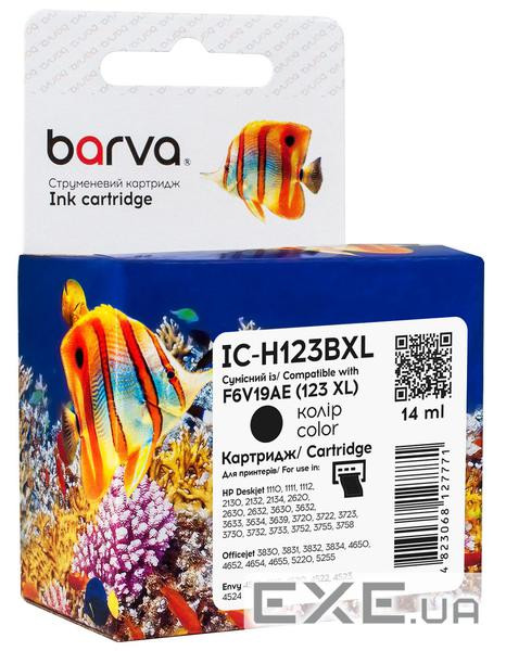 Картридж Barva HP 123XL black/F6V19AE, 14 мл (IC-H123BXL)
