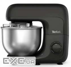 Кухонная машина Tefal Bake Essential 800Вт, чаша-метал, корпус-метал/пластик, насадок-4, год (QB161H38)