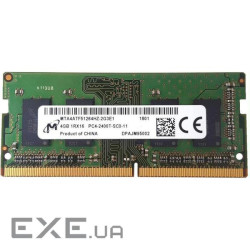 Модуль пам'яті MICRON SO-DIMM DDR4 2400MHz 4GB (MTA4ATF51264HZ-2G3E1)