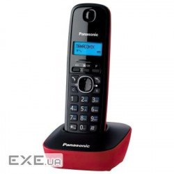 Радіотелефон Panasonic DECT KX-TG1611UAR Black Red
