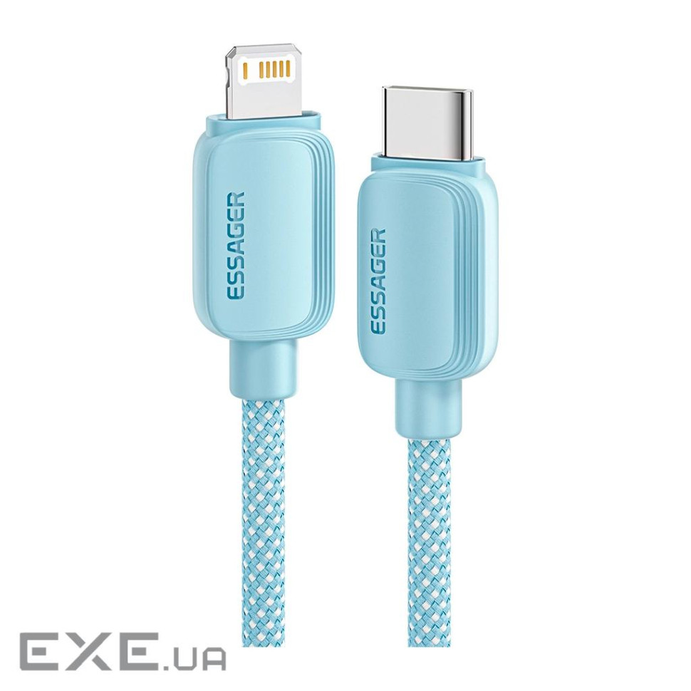 Дата кабель USB-C to Lightning 2.0m 20W blue Essager (EXCTL-WLA03-P)