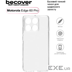 Чохол до мобільного телефона BeCover Motorola Edge 60 Pro Transparent (713775)