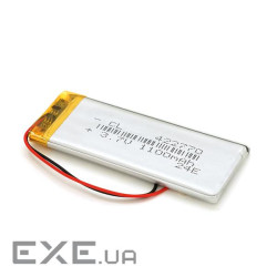 Літій-полімерний акумулятор 4.2*27*70mm (Li-ion 3.7В 1100мА&middot,год) (422770) ) (422770)