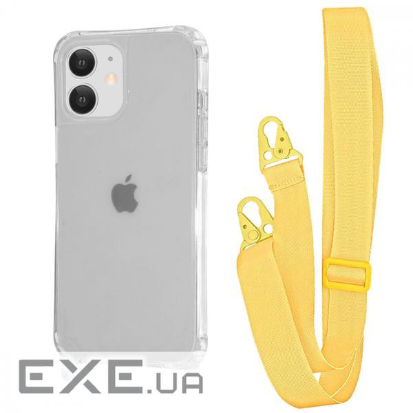 Чохол WAVE Clear Case with Strap iPhone 11 yellow (57006 yellow)