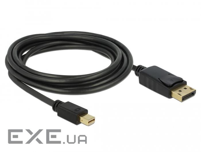 Кабель монітора-сигнальний Delock DisplayPort-mini M/M 3.0m,v1.2 4K@60Hz 19p (70.08.2699)