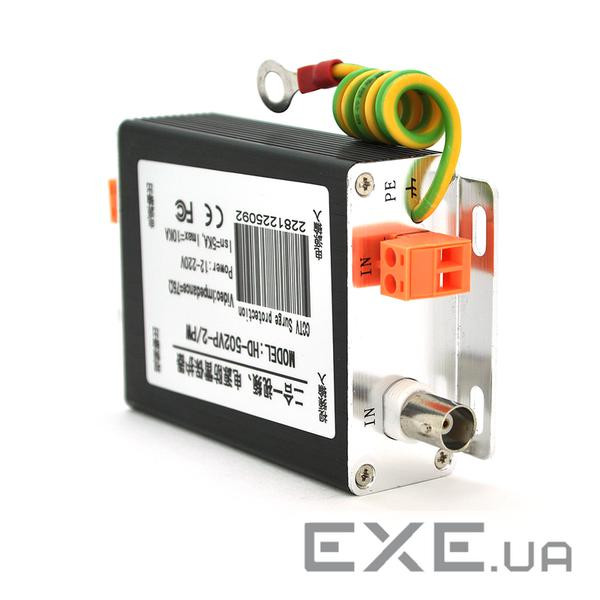 Грозозахист для відеообладнання з коаксіальним та кабелем живлення ( Video + Power (HD-S02VP-2 / PW) ( Video + Power (HD