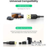 Кабель USB 2.0 AM - miniUSB (5P), 3 м, Black, Ugreen US132, 2A (10386) (10386_US132)