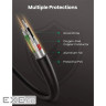 Кабель USB 2.0 AM - miniUSB (5P), 3 м, Black, Ugreen US132, 2A (10386) (10386_US132)