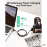 Кабель USB 2.0 AM - miniUSB (5P), 3 м, Black, Ugreen US132, 2A (10386) (10386_US132)