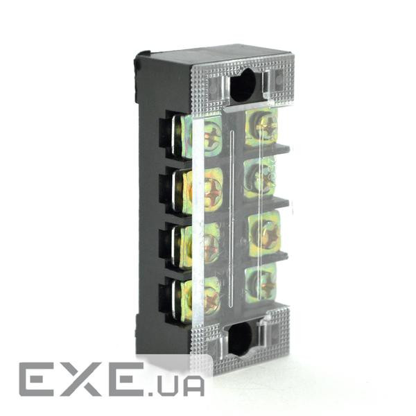 Клемна колодка 4-розрядна TB-2504 25A / 600V, перетин дроту 0,5-2,5мм2, 50 шт в упаковці, ціна за шт