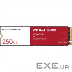 Твердотільний накопичувач SSD WD M.2 NVMe PCIe 3.0 4x 250GB SN700 Red 2280 (WDS250G1R0C) SSD WD M.2 NVMe PCIe 3.0 4x 250GB SN700 Red 2280 (WDS250G1R0C)